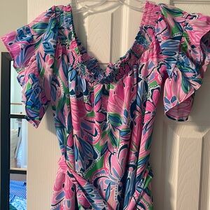 Great Deal! Beautiful off the Shoulder, Lilly Pulitzer Dress, Size Large